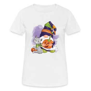 Halloween-Wichtel - Frauen T-Shirt atmungsaktiv - Weiß - Vorne - AI Model Female 172 dark (172cm)