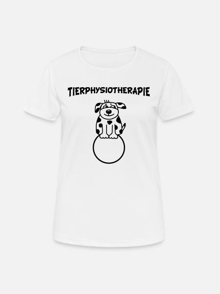 Tierphysiotherapie Hund - Frauen T-Shirt atmungsaktiv - Weiß