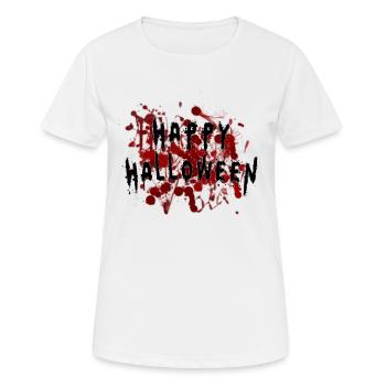 Happy Bloody Halloween - Women's Breathable T-Shirt - white - Front - AI Model Female 172 dark (172cm)