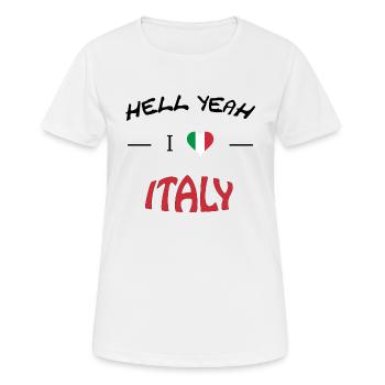 I love Italy - Frauen T-Shirt atmungsaktiv - Weiß - Vorne - AI Model Female 172 dark (172cm)