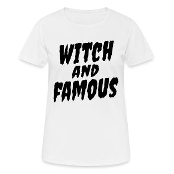 Halloween Hexe Hexe Hexen Humour Sorcière Et Célèbre - T-shirt respirant Femme - blanc - Devant - AI Model Female 172 dark (172cm)
