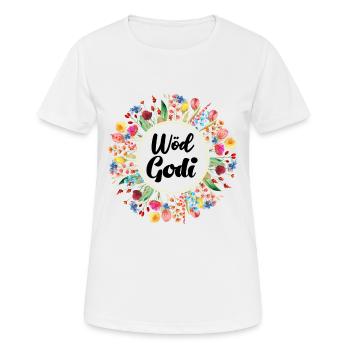 Wöd Godi beste Godi Taufpatin Österreich Taufe - Frauen T-Shirt atmungsaktiv - Weiß - Vorne - AI Model Female 172 dark (172cm)