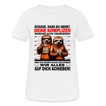 Werden dich vermissen - Jobwechsel - Frauen T-Shirt atmungsaktiv - Weiß - Vorne - AI Model Female 172 dark (172cm)