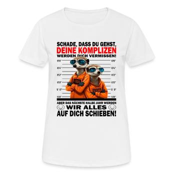 Werden dich vermissen - Jobwechsel - Frauen T-Shirt atmungsaktiv - Weiß - Vorne - AI Model Female 172 dark (172cm)