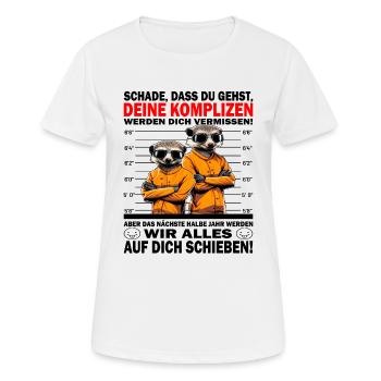 Werden dich vermissen - Jobwechsel - Frauen T-Shirt atmungsaktiv - Weiß - Vorne - AI Model Female 172 dark (172cm)