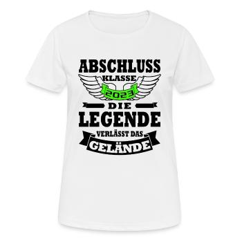 Abschlussklasse 2023 Abitur 2023 - Frauen T-Shirt atmungsaktiv - Weiß - Vorne - AI Model Female 172 dark (172cm)