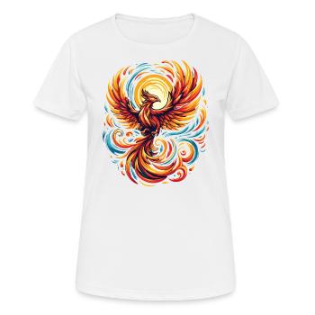 Vogel Wiedergeburt Sage Mythos - Frauen T-Shirt atmungsaktiv - Weiß - Vorne - AI Model Female 172 dark (172cm)