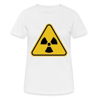 Radioactif - T-shirt respirant Femme - blanc - Devant - AI Model Female 172 dark (172cm)