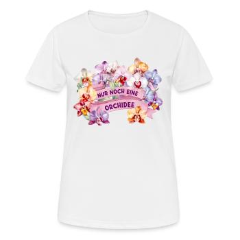 Nur noch eine orchidee - Frauen T-Shirt atmungsaktiv - Weiß - Vorne - AI Model Female 172 dark (172cm)
