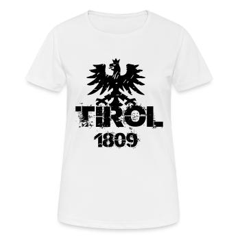Tyrol 1809 - T-shirt respirant Femme - blanc - Devant - AI Model Female 172 dark (172cm)