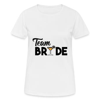 JGA - L'Ultimate Team Bride Cocktail shirt - T-shirt respirant Femme - blanc - Devant - AI Model Female 172 dark (172cm)