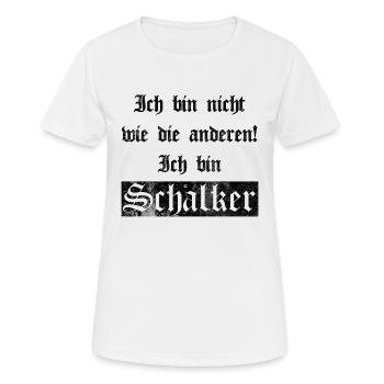 Ich bin Schalker Gelsenkirchen Geschenkidee - Frauen T-Shirt atmungsaktiv - Weiß - Vorne - AI Model Female 172 dark (172cm)