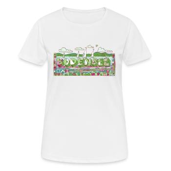 Bodensee - Frauen T-Shirt atmungsaktiv - Weiß - Vorne - AI Model Female 172 dark (172cm)