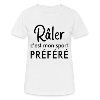 Adorable Râleuse Chiante Cadeau Drôle Femme Chiant - T-shirt respirant Femme - blanc - Devant - AI Model Female 172 dark (172cm)