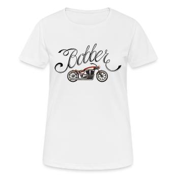 Moto Bobber - T-shirt respirant Femme - blanc - Devant - AI Model Female 172 dark (172cm)