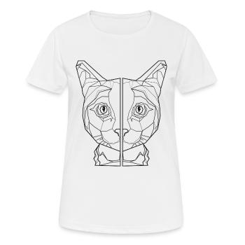 amant de chemise de chat de chat, ami de chat - T-shirt respirant Femme - blanc - Devant - AI Model Female 172 dark (172cm)