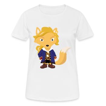 Renard Guybrush - T-shirt respirant Femme - blanc - Devant - AI Model Female 172 dark (172cm)