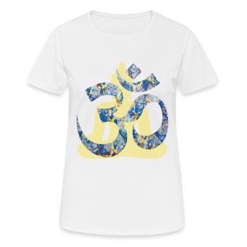 om mit buddha e 205 - Frauen T-Shirt atmungsaktiv - Weiß - Vorne - AI Model Female 172 dark (172cm)