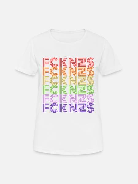 Fck Afd Fck Nzs - Frauen T-Shirt atmungsaktiv - Weiß