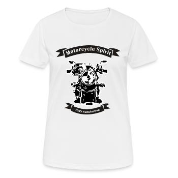 Motorcycle spirit - T-shirt respirant Femme - blanc - Devant - AI Model Female 172 dark (172cm)