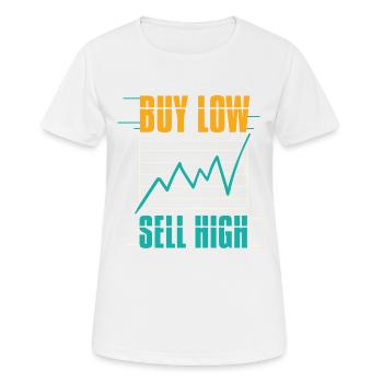 Stock Market Trading Stock Trading Traders - Women's Breathable T-Shirt - white - Front - AI Model Female 172 dark (172cm)