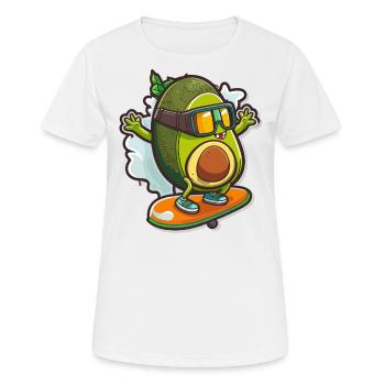 Style de pente - T-shirt respirant Femme - blanc - Devant - AI Model Female 172 dark (172cm)