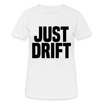 Just Drift - Women's Breathable T-Shirt - white - Front - AI Model Female 172 dark (172cm)
