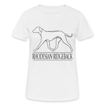 RHODESIAN RIDGEBACK Lion Dog Dogs Dog Wilsigns - Women's Breathable T-Shirt - white - Front - AI Model Female 172 dark (172cm)