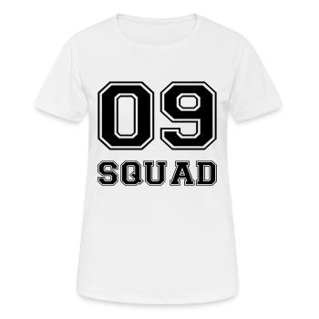 09 SQUAD (v) - T-shirt respirant Femme - blanc - Devant - AI Model Female 172 dark (172cm)