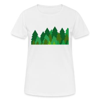 The Bold Forest - Women's Breathable T-Shirt - white - Front - AI Model Female 172 dark (172cm)