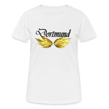 Dortmund - Frauen T-Shirt atmungsaktiv - Weiß - Vorne - AI Model Female 172 dark (172cm)