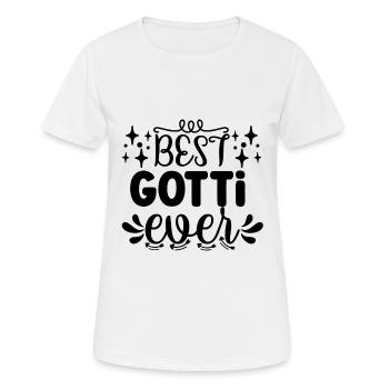 Bestes Gotti der Welt Taufgotti Firmgotti - Frauen T-Shirt atmungsaktiv - Weiß - Vorne - AI Model Female 172 dark (172cm)