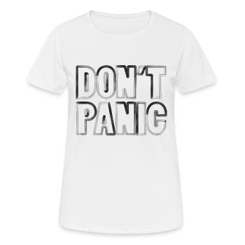 Don't Panic - Women's Breathable T-Shirt - white - Front - AI Model Female 172 dark (172cm)