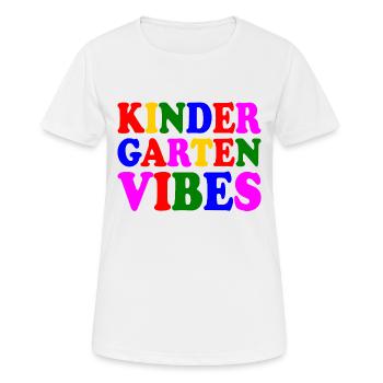 kindergarten vibes - T-shirt respirant Femme - blanc - Devant - AI Model Female 172 dark (172cm)