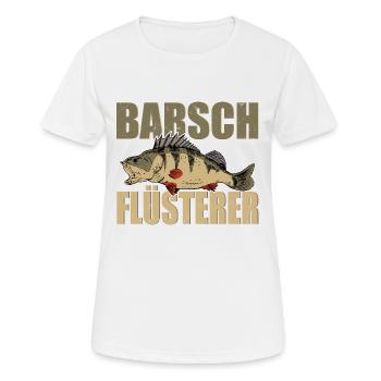 Barsch Flüsterer Barsche Angeln Kretzer Angler - Frauen T-Shirt atmungsaktiv - Weiß - Vorne - AI Model Female 172 dark (172cm)