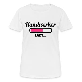 Handwerker - Frauen T-Shirt atmungsaktiv - Weiß - Vorne - AI Model Female 172 dark (172cm)