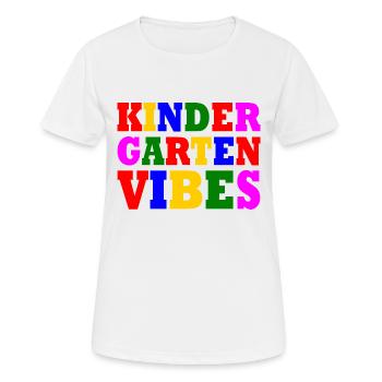 kindergarten vibes - T-shirt respirant Femme - blanc - Devant - AI Model Female 172 dark (172cm)
