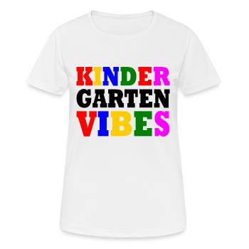 kindergarten vibes - T-shirt respirant Femme - blanc - Devant - AI Model Female 172 dark (172cm)