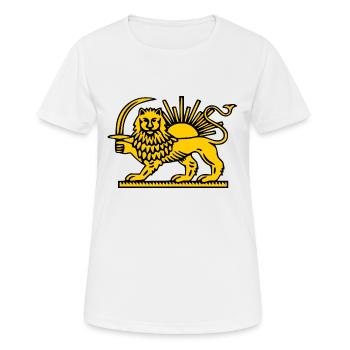 Iran - T-shirt respirant Femme - blanc - Devant - AI Model Female 172 dark (172cm)