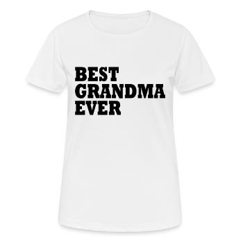 Best grandma ever - Frauen T-Shirt atmungsaktiv - Weiß - Vorne - AI Model Female 172 dark (172cm)