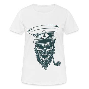 Capitaine - T-shirt respirant Femme - blanc - Devant - AI Model Female 172 dark (172cm)