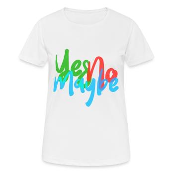 NON PEUT-ÊTRE - T-shirt respirant Femme - blanc - Devant - AI Model Female 172 dark (172cm)