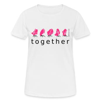 together Ant Together social teamwork - Women's Breathable T-Shirt - white - Front - AI Model Female 172 dark (172cm)
