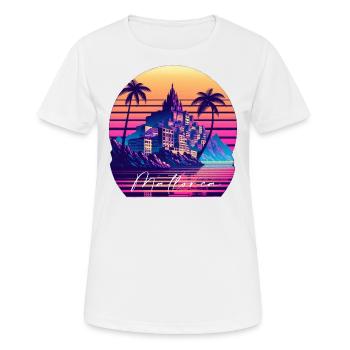 Majorque - T-shirt respirant Femme - blanc - Devant - AI Model Female 172 dark (172cm)