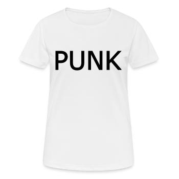 Punk - Frauen T-Shirt atmungsaktiv - Weiß - Vorne - AI Model Female 172 dark (172cm)
