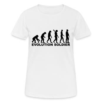 Soldat - Frauen T-Shirt atmungsaktiv - Weiß - Vorne - AI Model Female 172 dark (172cm)