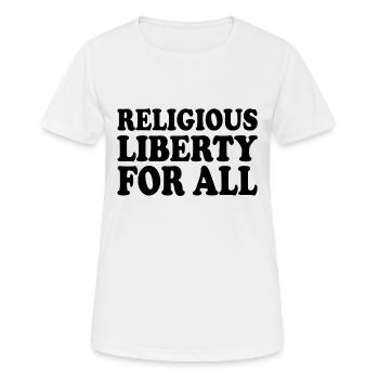 religious liberty for all - Women's Breathable T-Shirt - white - Front - AI Model Female 172 dark (172cm)