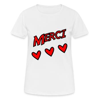 VIELEN DANK. DANKE. VIELEN DANK. JAHRESTAG. GEBURT. - Frauen T-Shirt atmungsaktiv - Weiß - Vorne - AI Model Female 172 dark (172cm)