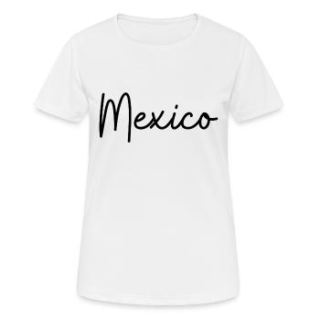 Mexiko Stadt Geschenkidee - Frauen T-Shirt atmungsaktiv - Weiß - Vorne - AI Model Female 172 dark (172cm)