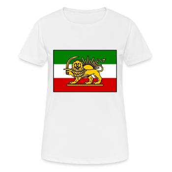 Iran - T-shirt respirant Femme - blanc - Devant - AI Model Female 172 dark (172cm)